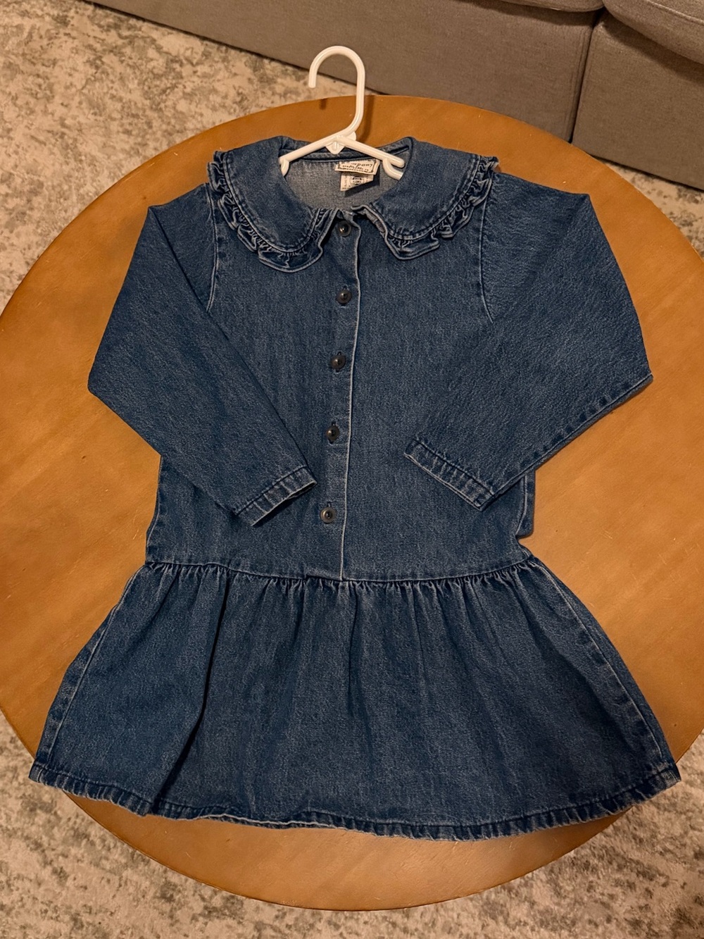 VINTAGE - Truffles & Company Kids Denim Dress (Size 7)